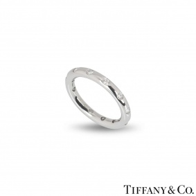 Tiffany & Co. Platinum Diamond Band